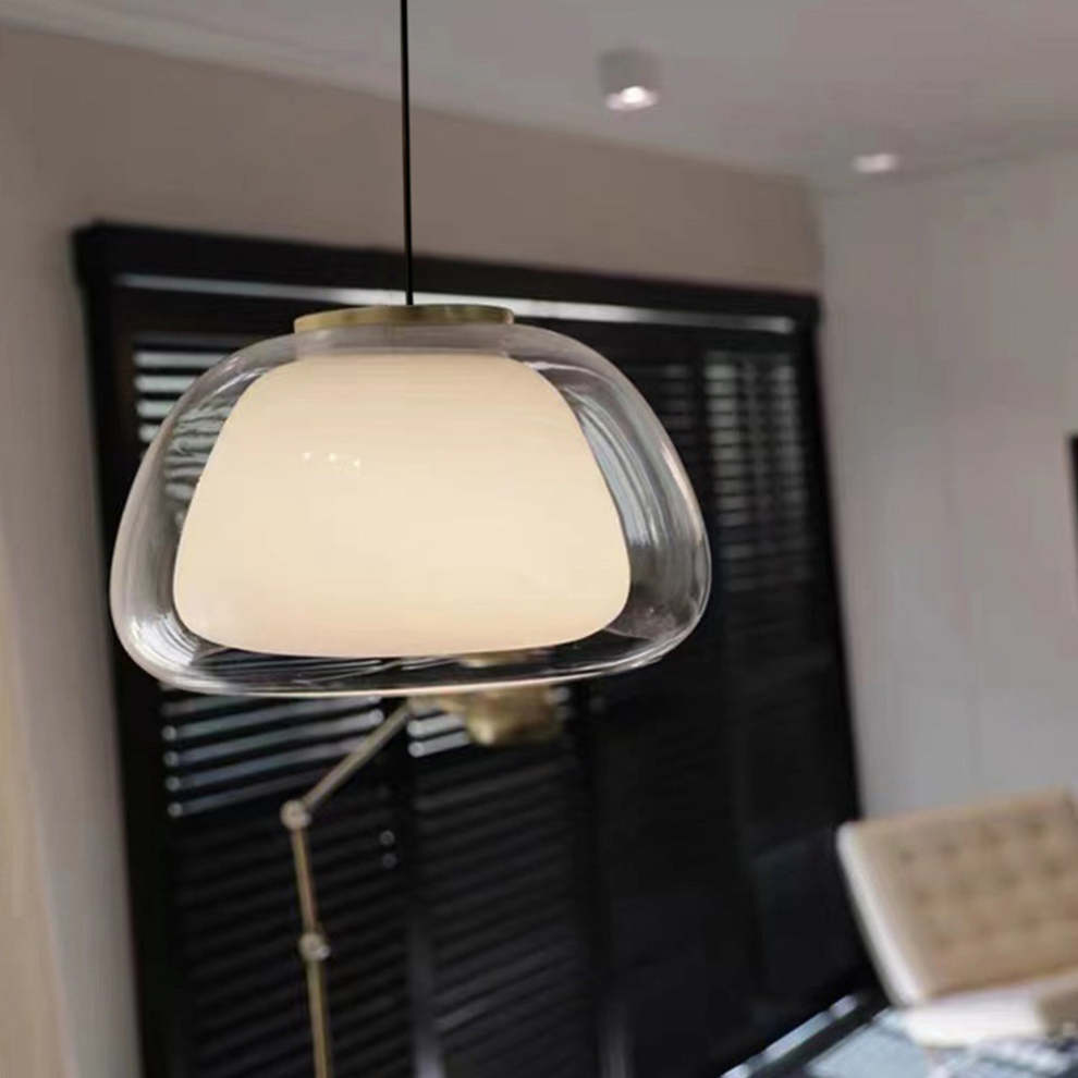 LacteaLuxe – Moderne hanglamp van melkglas