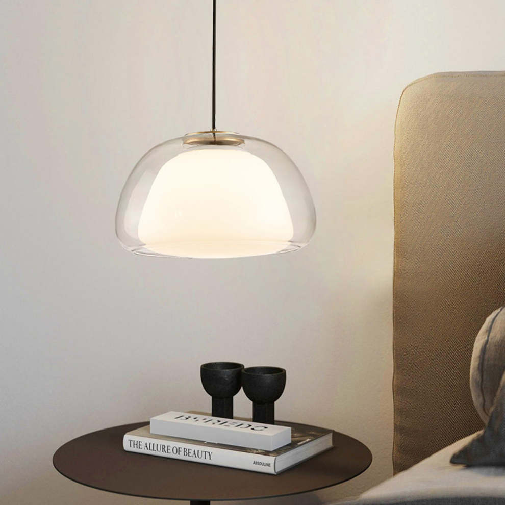 LacteaLuxe – Moderne hanglamp van melkglas