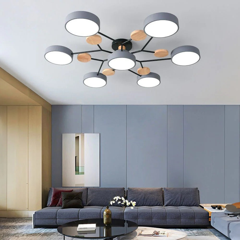 CircuLux | Plafondlamp LED Hedendaags Half-Ingebouwd in IJzer