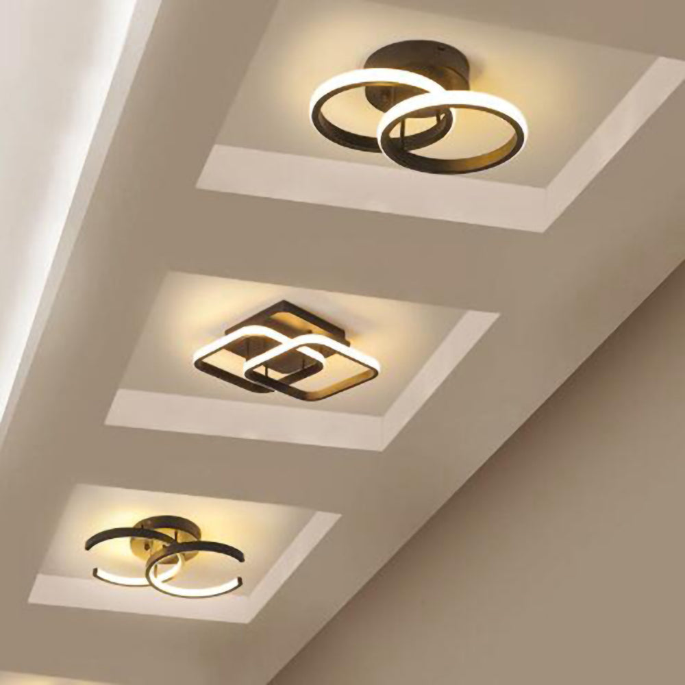 Luminairea | Moderne witte metalen LED-plafondlamp