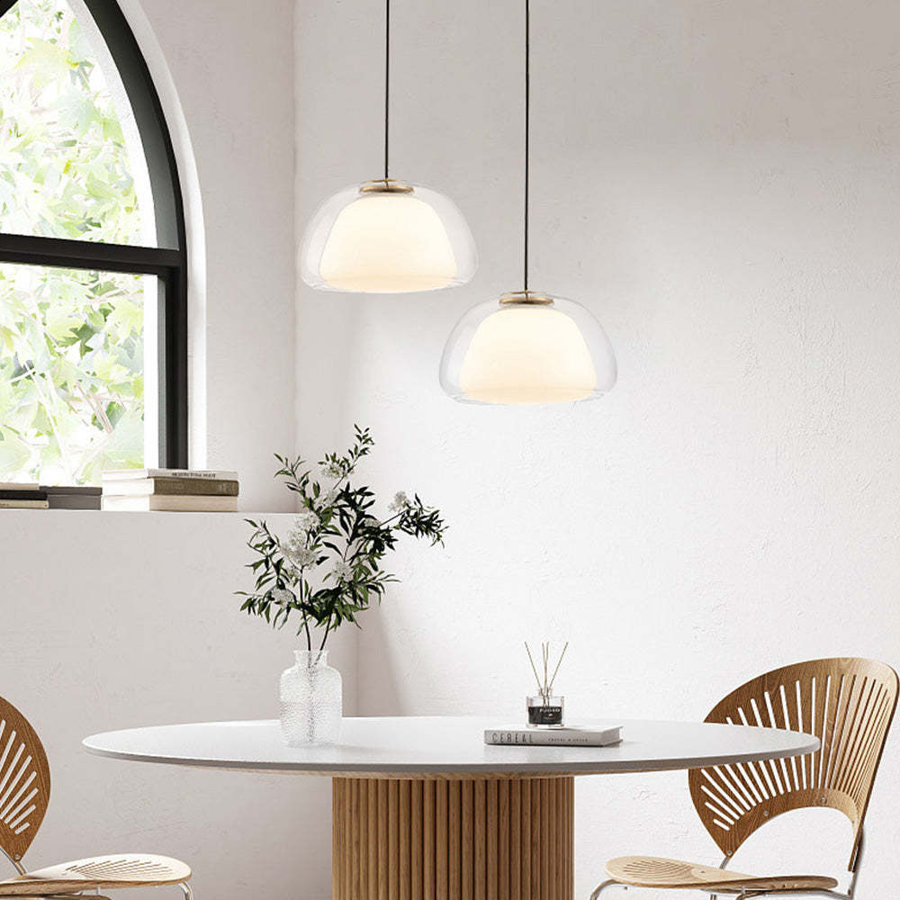 LacteaLuxe – Moderne hanglamp van melkglas