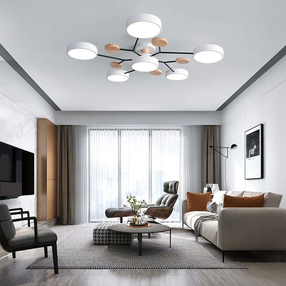 CircuLux | Plafondlamp LED Hedendaags Half-Ingebouwd in IJzer