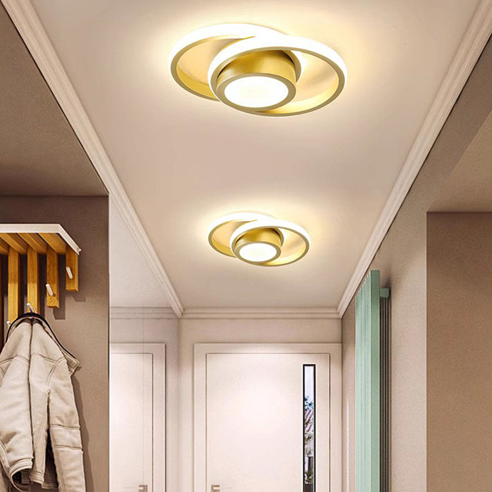 Dualo | Plafonnier LED Minimaliste à Double Anneau
