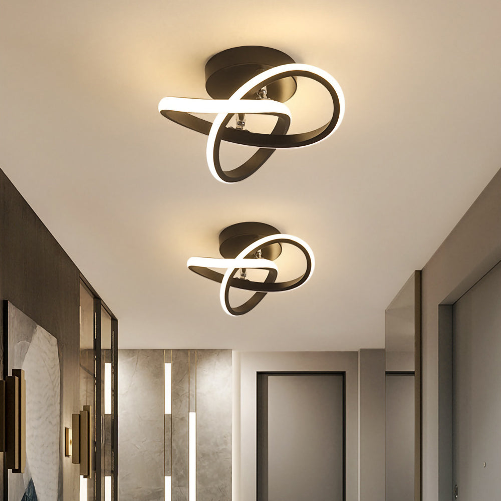 Luminairea | Moderne witte metalen LED-plafondlamp