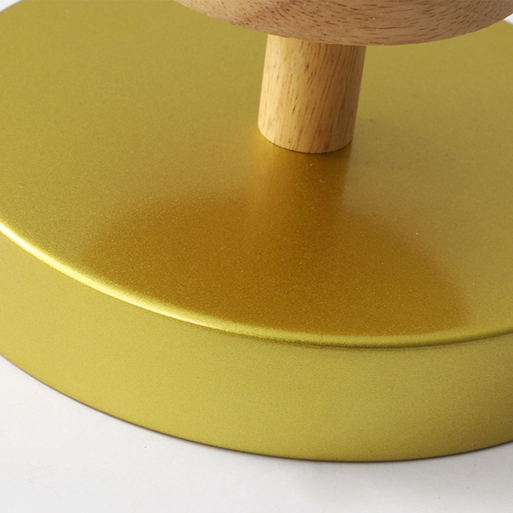 Lumiro | Ronde LED-plafondlamp van hout en metaal