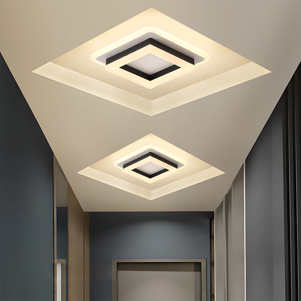 Quadralux | Moderne vierkante LED-plafondlamp voor binnengebruik