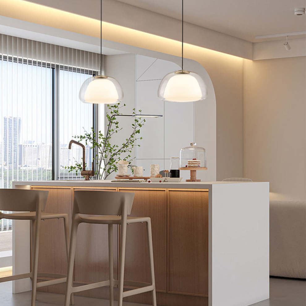 LacteaLuxe – Moderne hanglamp van melkglas