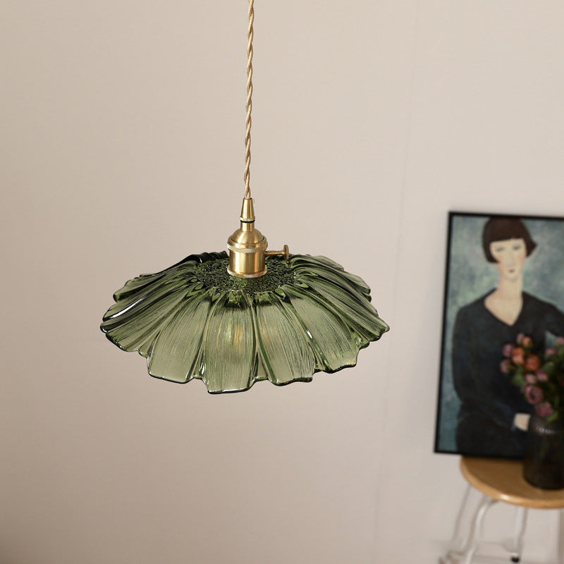 Florinea | Retro glazen hanglamp in bloemvorm