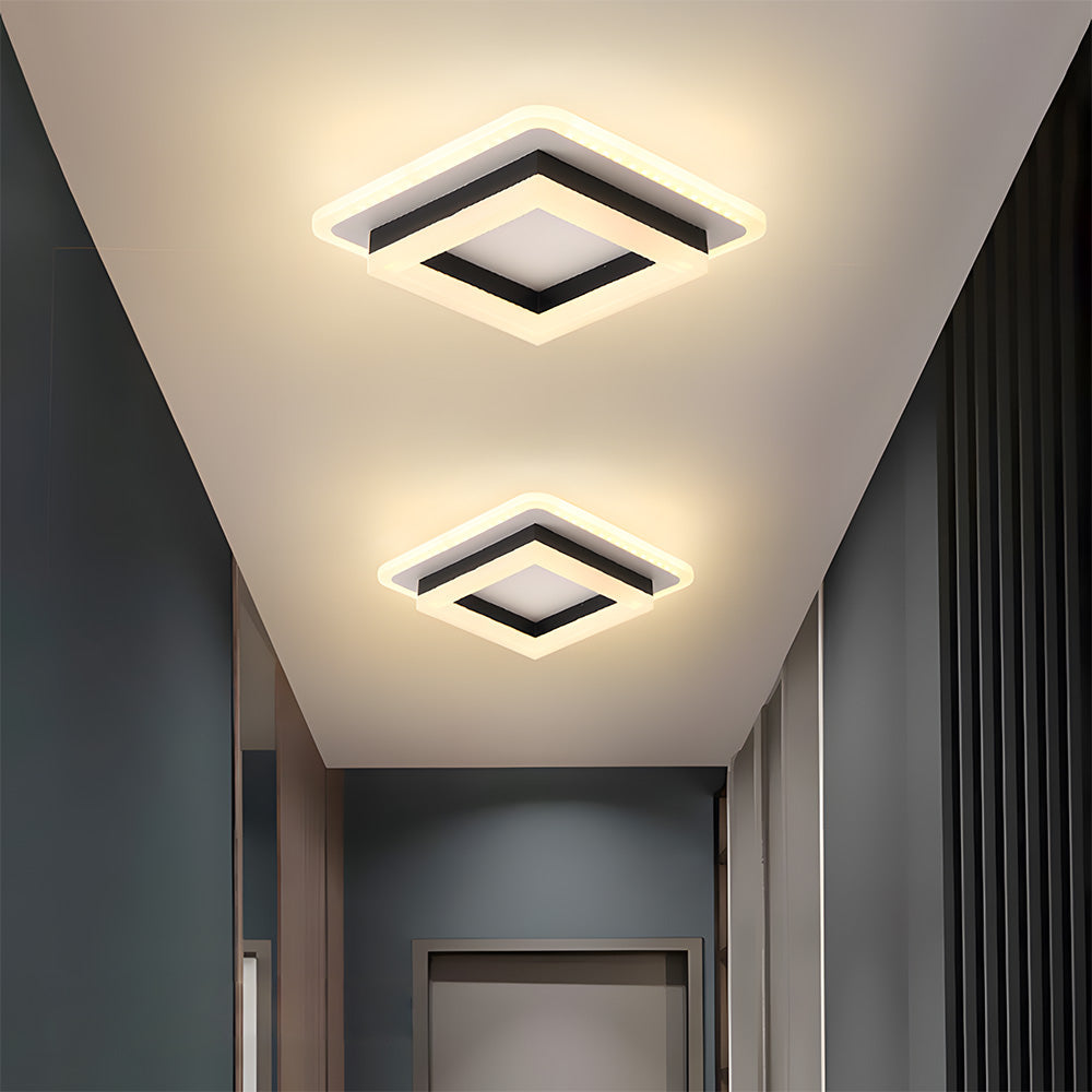 Quadralux | Moderne vierkante LED-plafondlamp voor binnengebruik