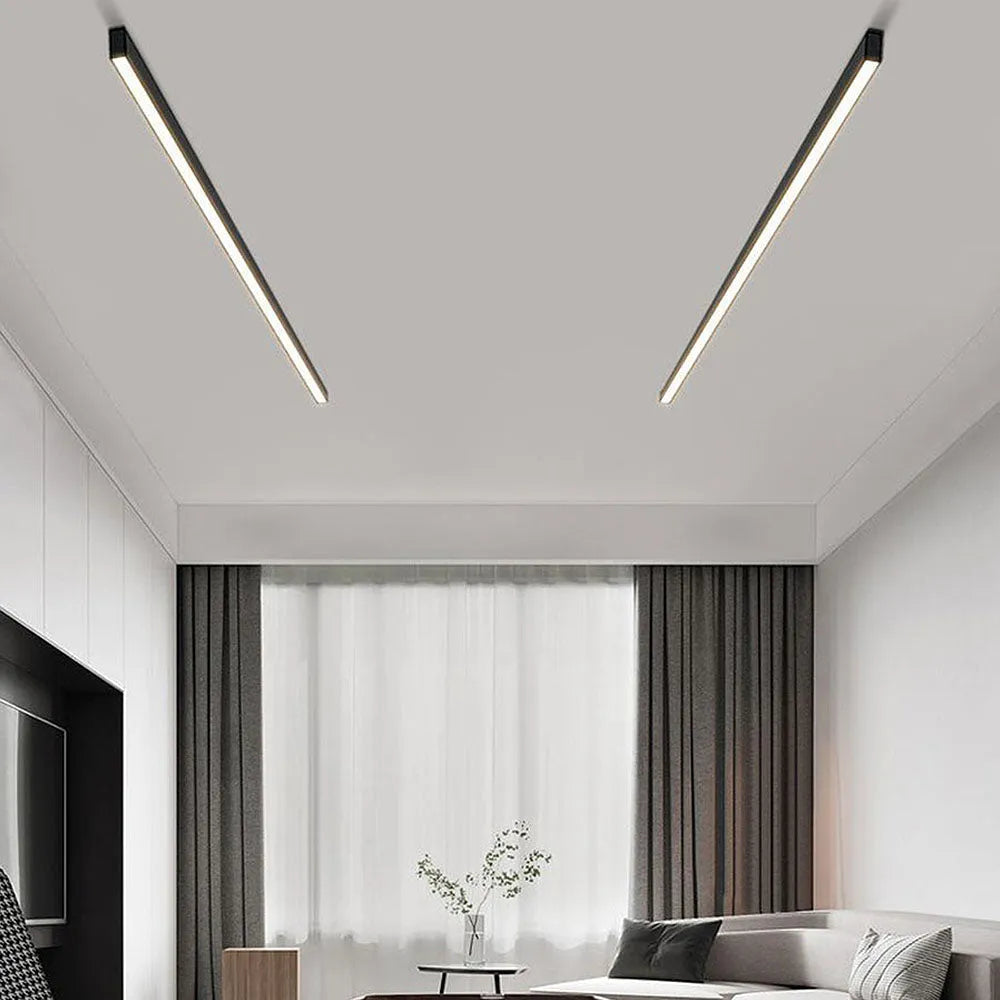Linéora | Plafonnier LED Linéaire Minimaliste pour Séjour