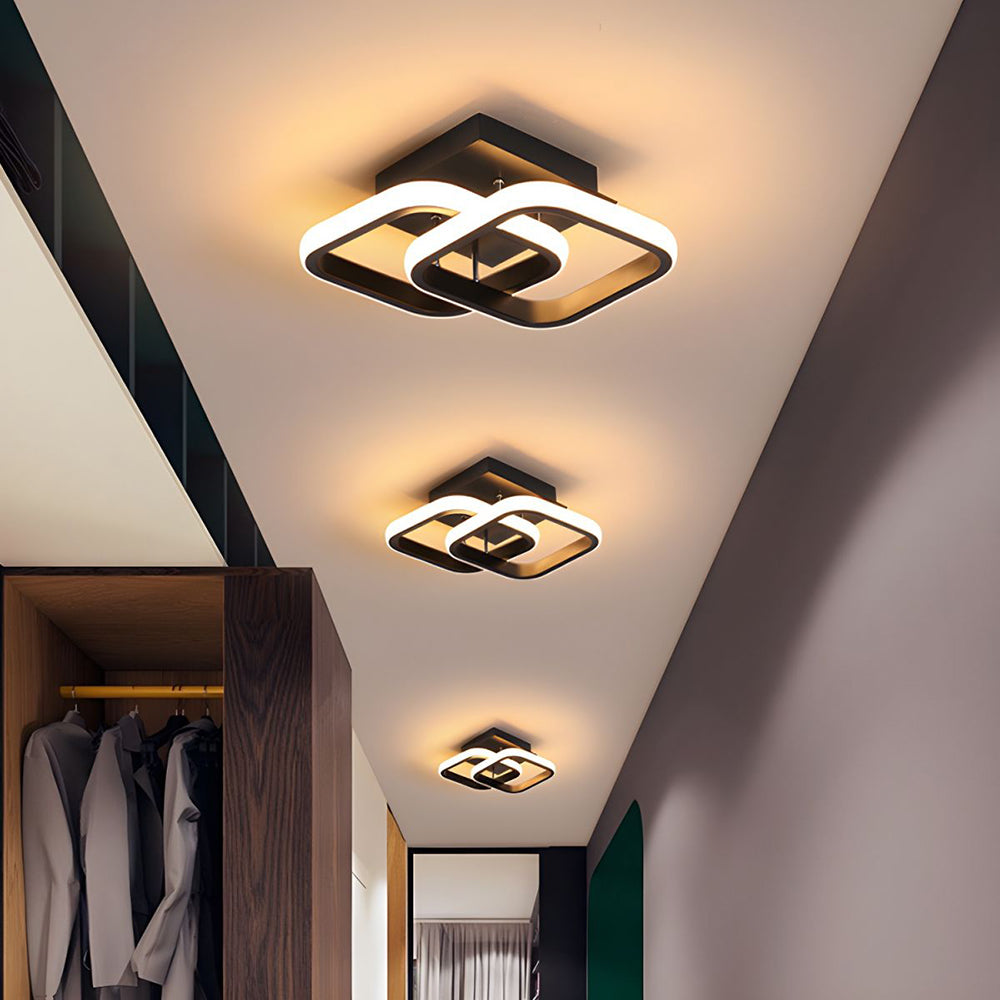 Luminairea | Moderne witte metalen LED-plafondlamp
