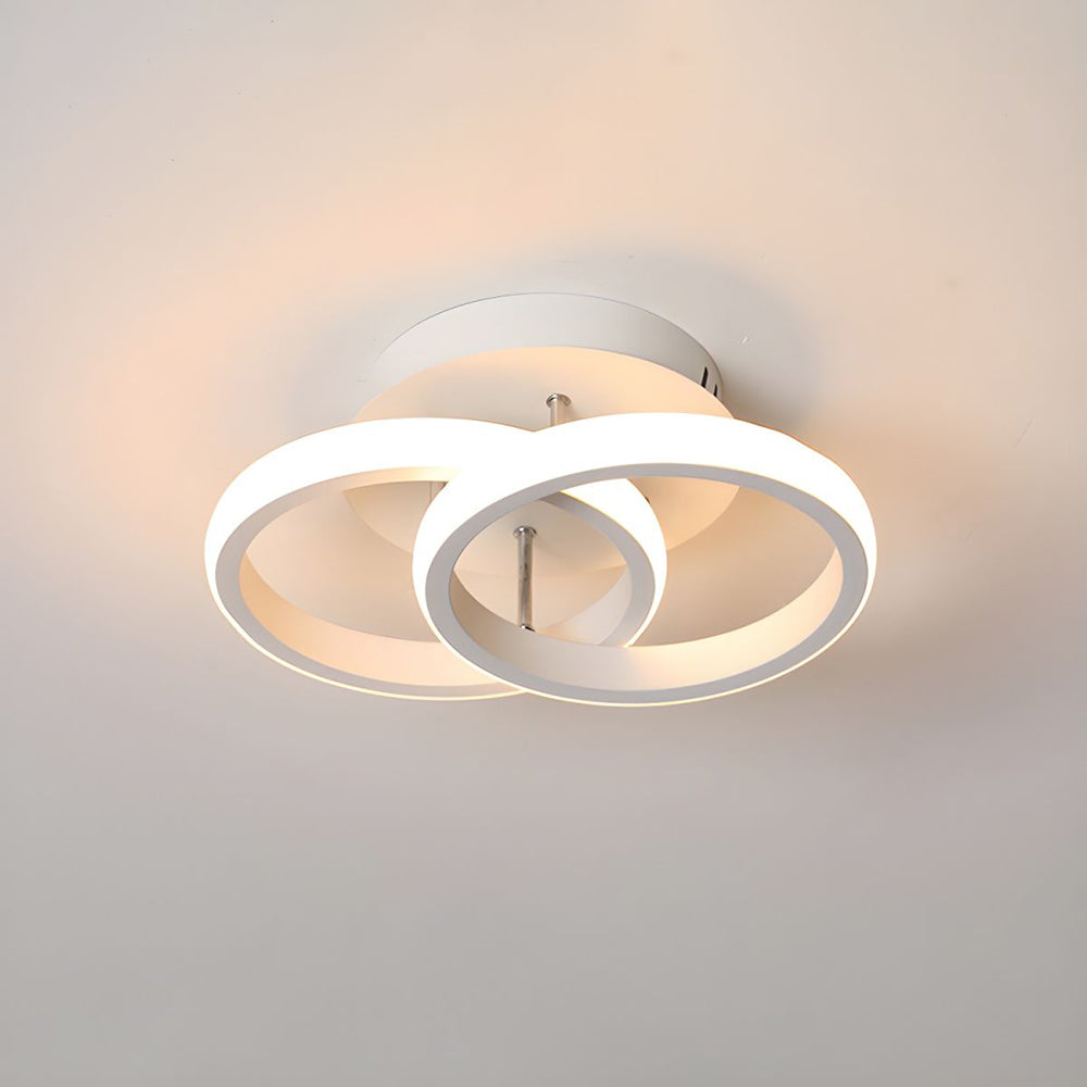 Luminairea | Moderne witte metalen LED-plafondlamp