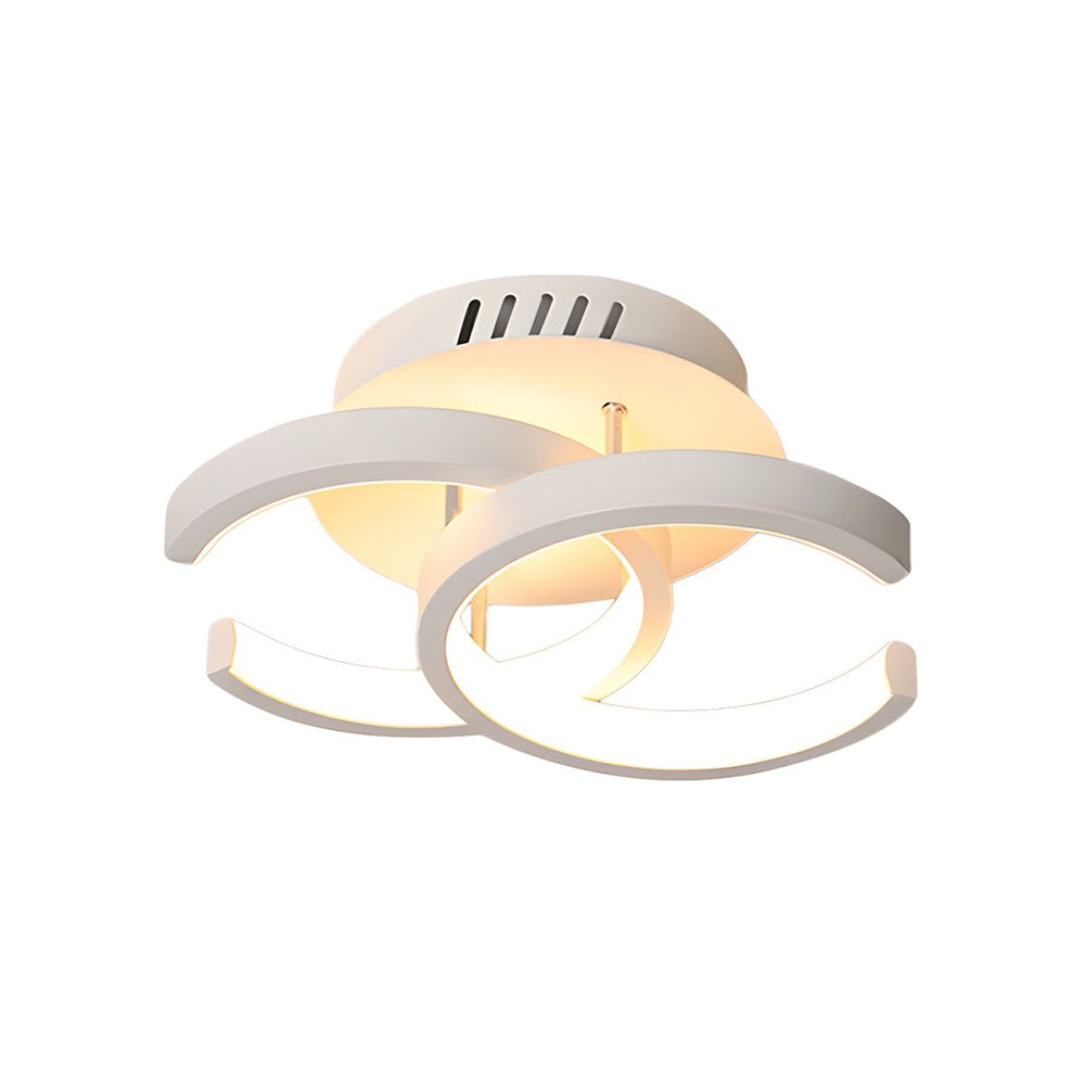 Luminairea | Moderne witte metalen LED-plafondlamp