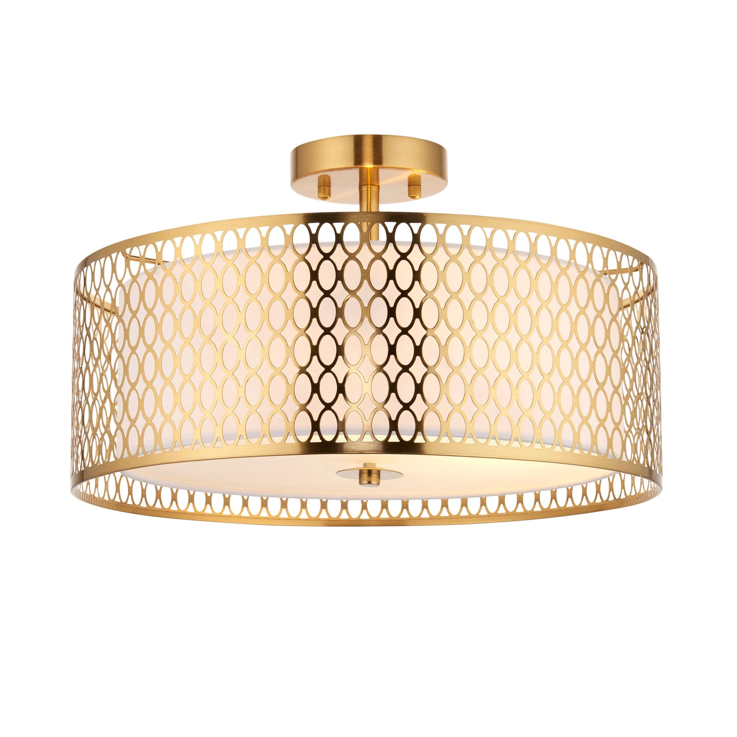 GeoLume | Semi-inbouwplafondlamp met geometrisch patroon