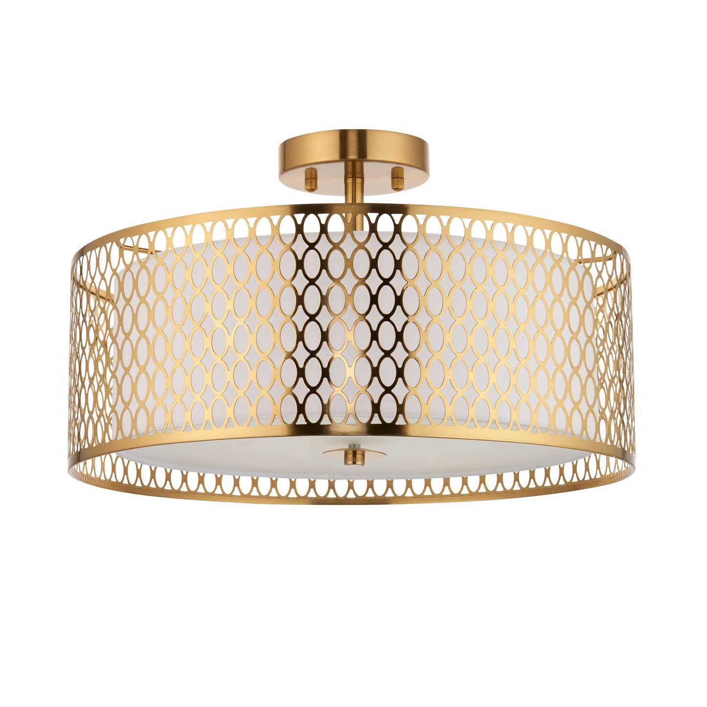 GeoLume | Semi-inbouwplafondlamp met geometrisch patroon