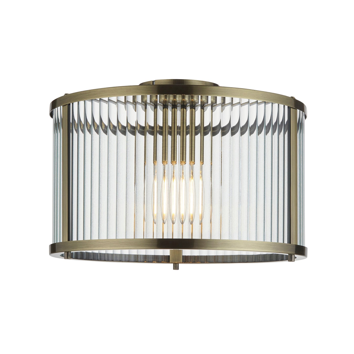 BrassGlow | Elegante plafondlamp in antiek messing