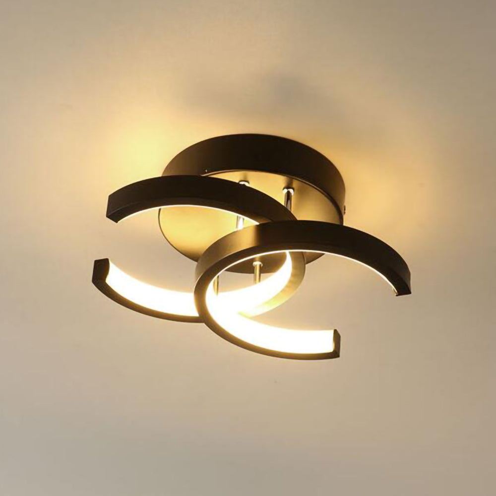Luminairea | Moderne witte metalen LED-plafondlamp