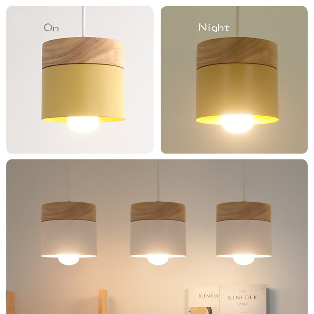 Nordiklo | Cilindrische Houten en Metalen Hanglamp