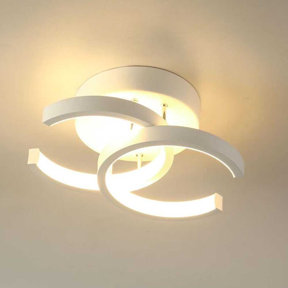 Luminairea | Moderne witte metalen LED-plafondlamp