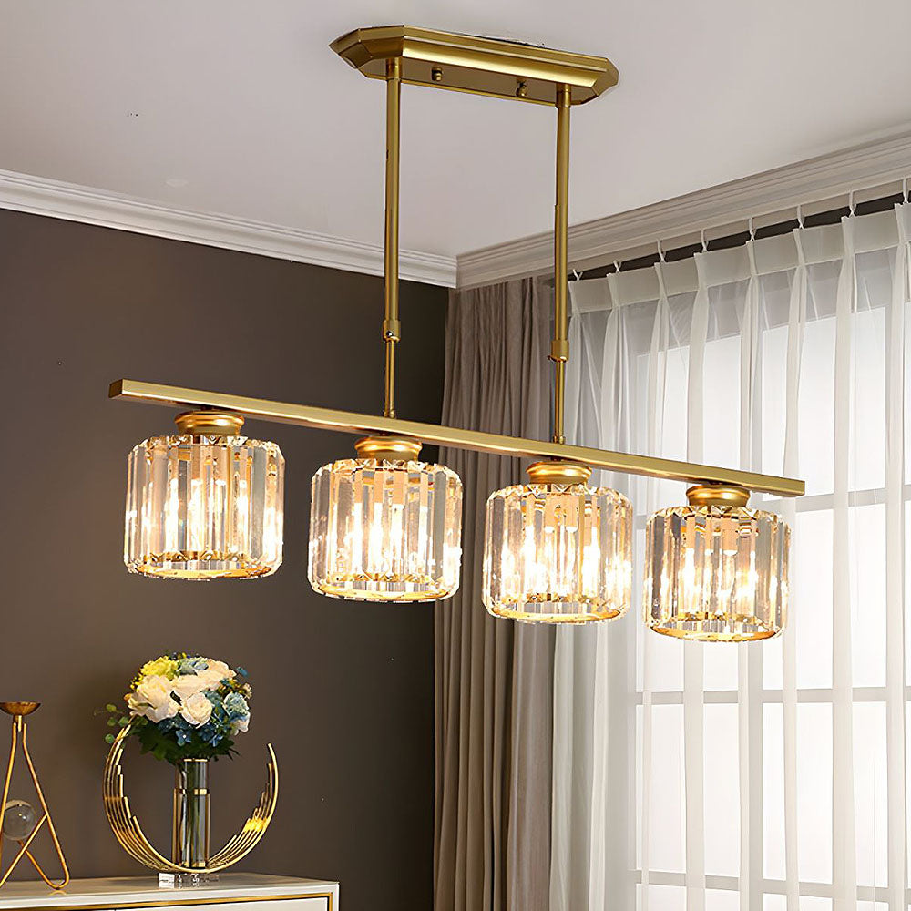 LinéaVerre | Noordse Multi-Kop Hanglamp van Glas en Metaal