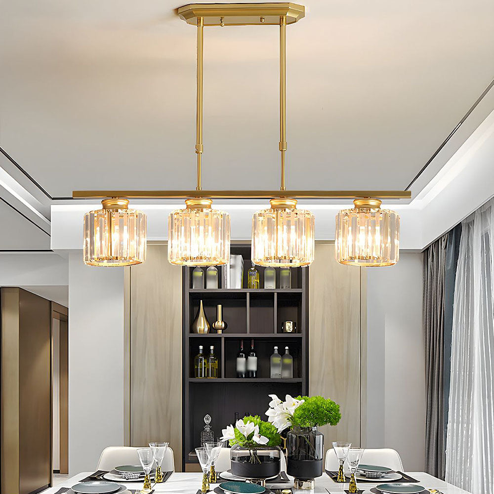 LinéaVerre | Noordse Multi-Kop Hanglamp van Glas en Metaal