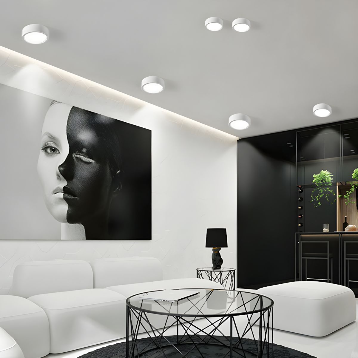 Skandia | LED Plafondlamp Opbouwstijl Noord-Europees