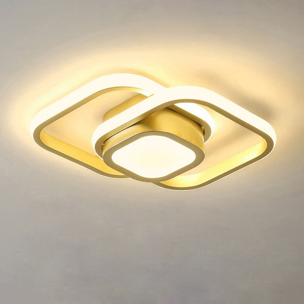 Dualo | Plafonnier LED Minimaliste à Double Anneau
