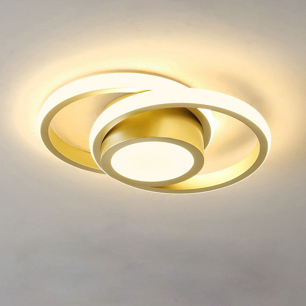 Dualo | Plafonnier LED Minimaliste à Double Anneau