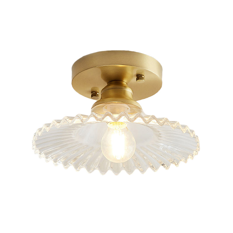 VERDÉLO – Plafondlamp van geribbeld glas