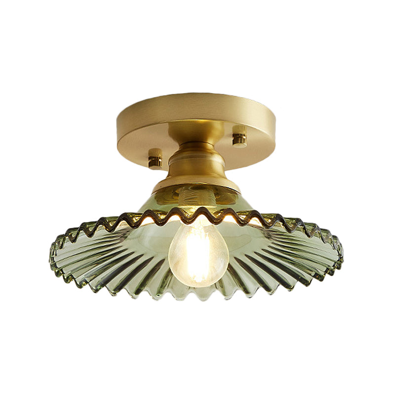 VERDÉLO – Plafondlamp van geribbeld glas
