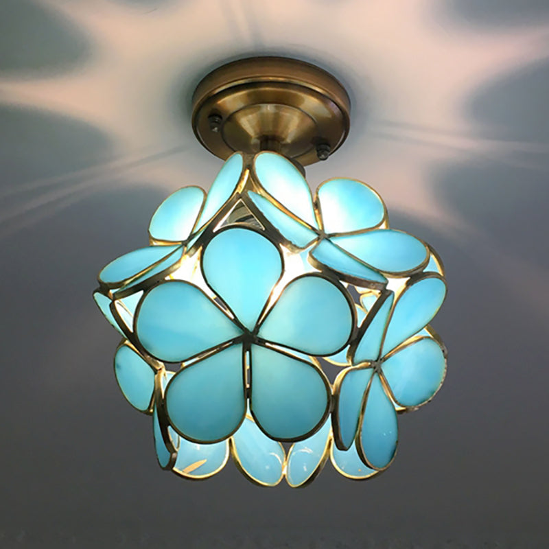 FLORAVA GLOW – Plafonnier rétro en PVC coloré