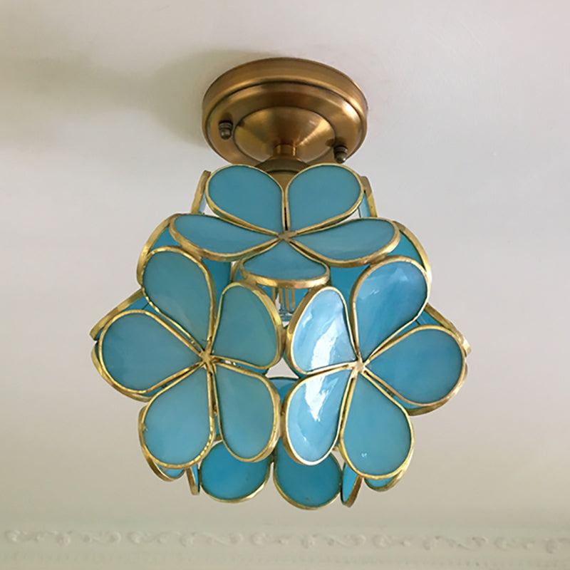 FLORAVA GLOW – Plafonnier rétro en PVC coloré