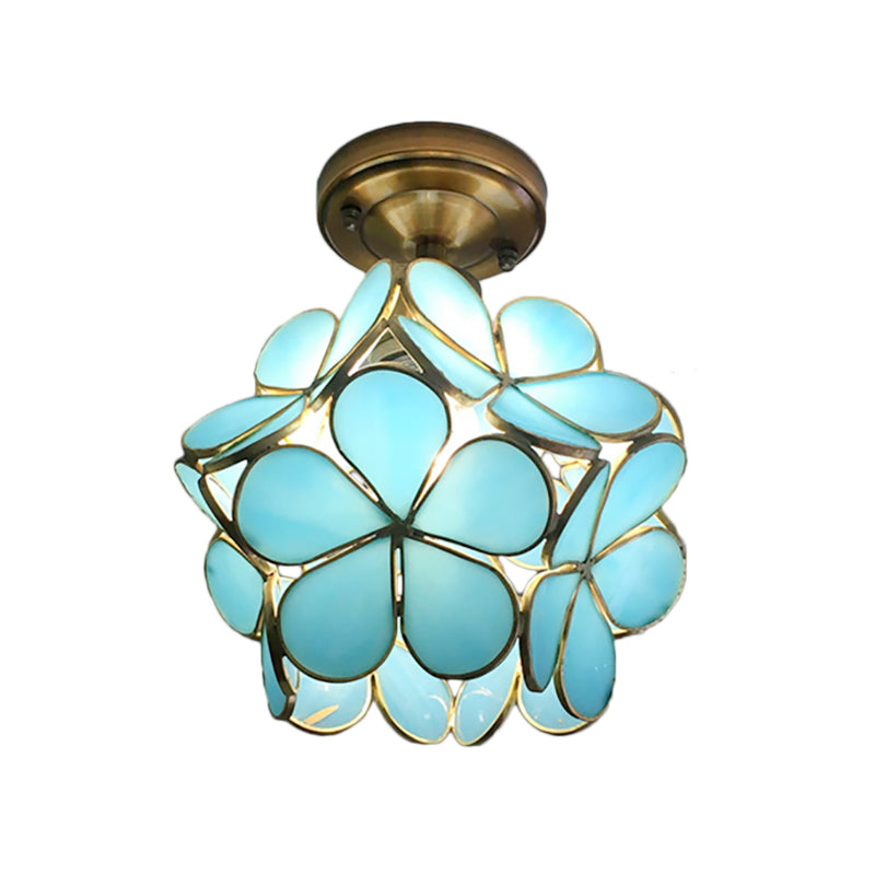 FLORAVA GLOW – Plafonnier rétro en PVC coloré