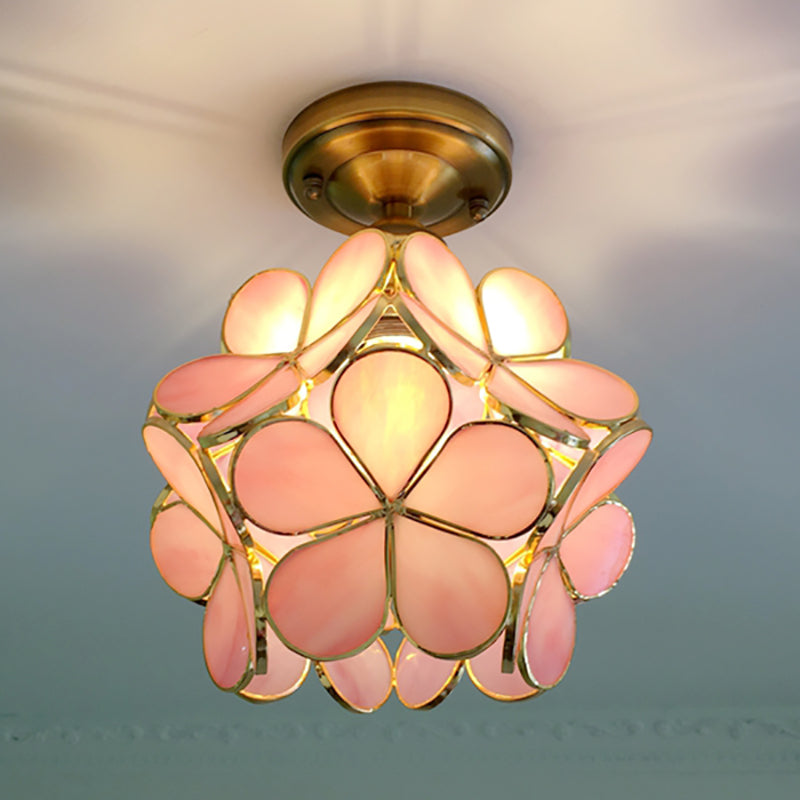 FLORAVA GLOW – Plafonnier rétro en PVC coloré