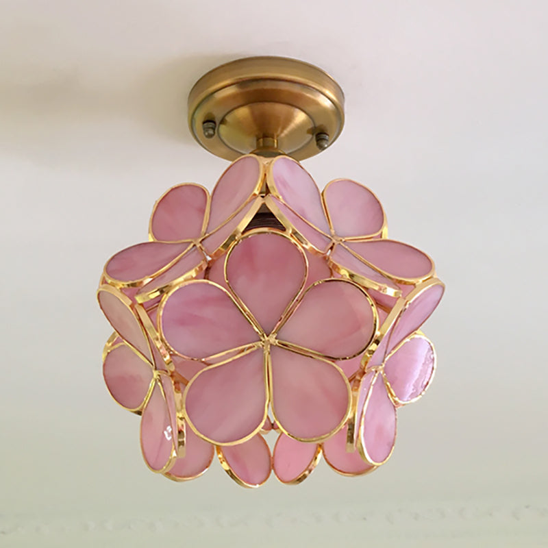 FLORAVA GLOW – Plafonnier rétro en PVC coloré