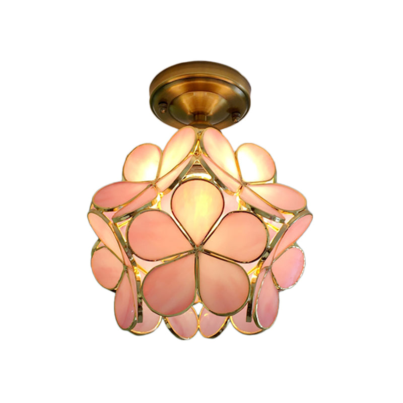 FLORAVA GLOW – Plafonnier rétro en PVC coloré