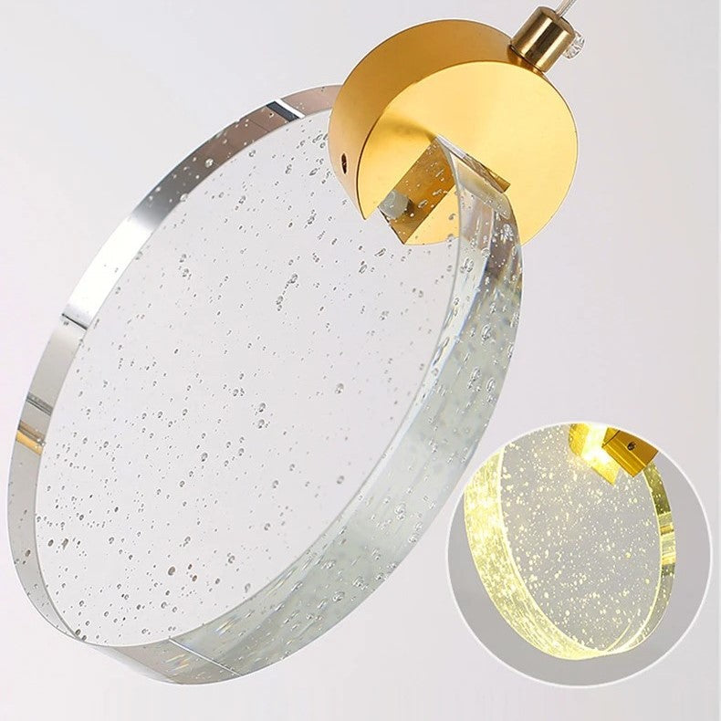 GoldenGlow | Elegante glazen hanglamp