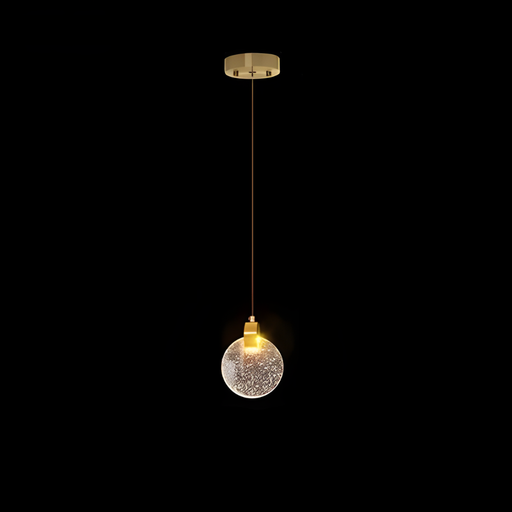 GoldenGlow | Elegante glazen hanglamp