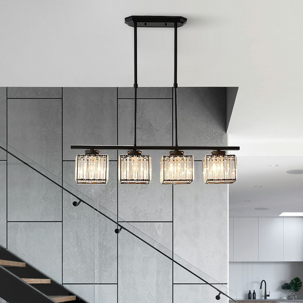 LinéaVerre | Noordse Multi-Kop Hanglamp van Glas en Metaal