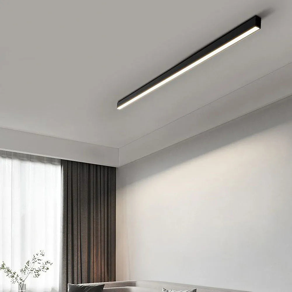 Linéora | Plafonnier LED Linéaire Minimaliste pour Séjour