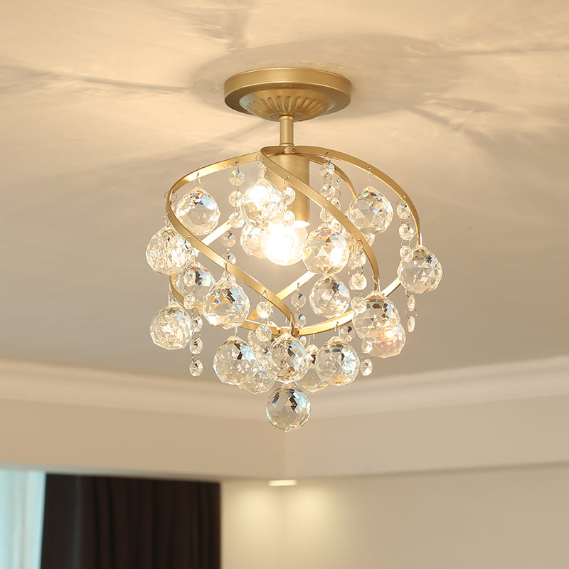 LUXORÉA – Half-inbouw plafondlamp van kristal