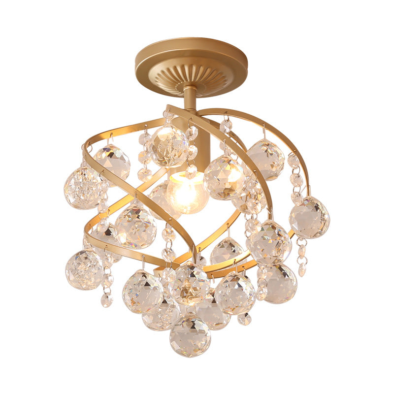 LUXORÉA – Half-inbouw plafondlamp van kristal
