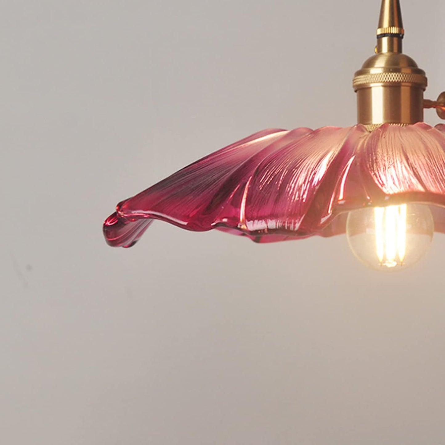 Florinea | Retro glazen hanglamp in bloemvorm