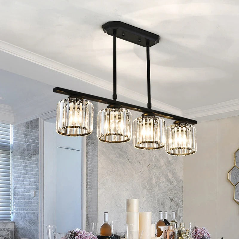 LinéaVerre | Noordse Multi-Kop Hanglamp van Glas en Metaal