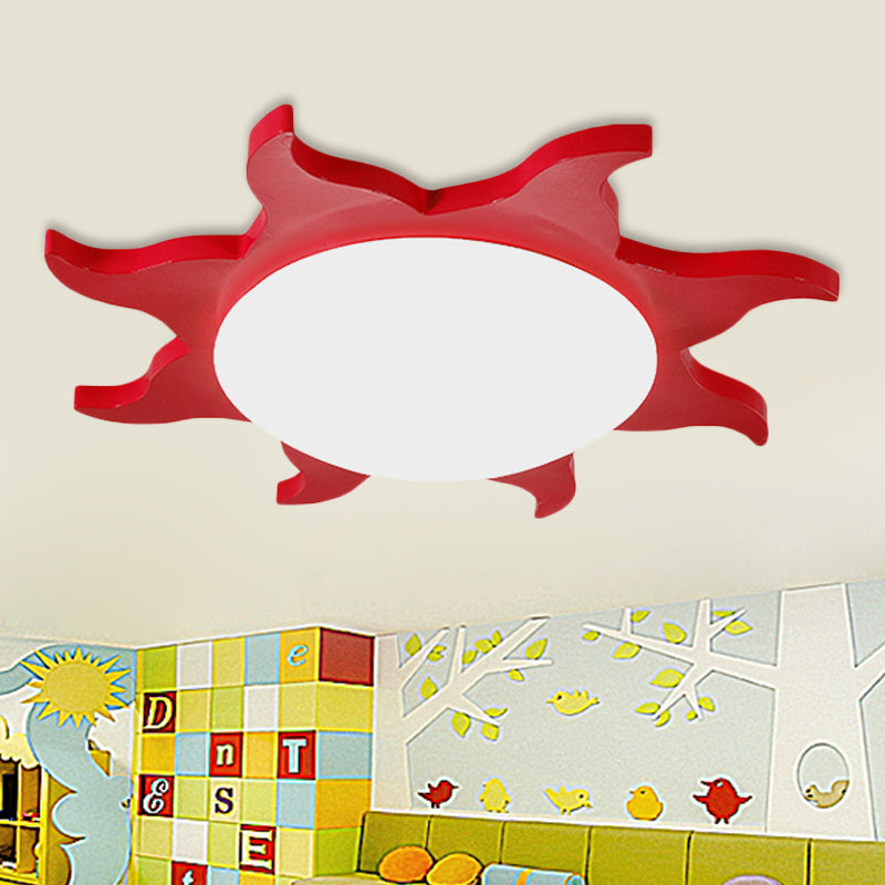 SUNLOOP FUN – LED plafondlamp van hout voor kinderen