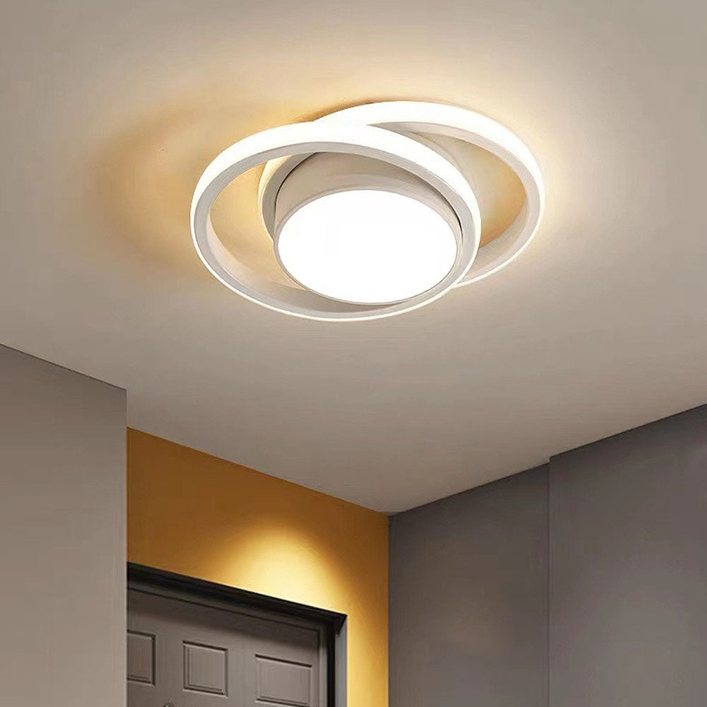 Dualo | Plafonnier LED Minimaliste à Double Anneau
