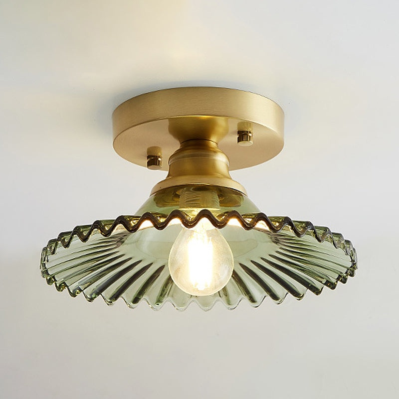 VERDÉLO – Plafondlamp van geribbeld glas