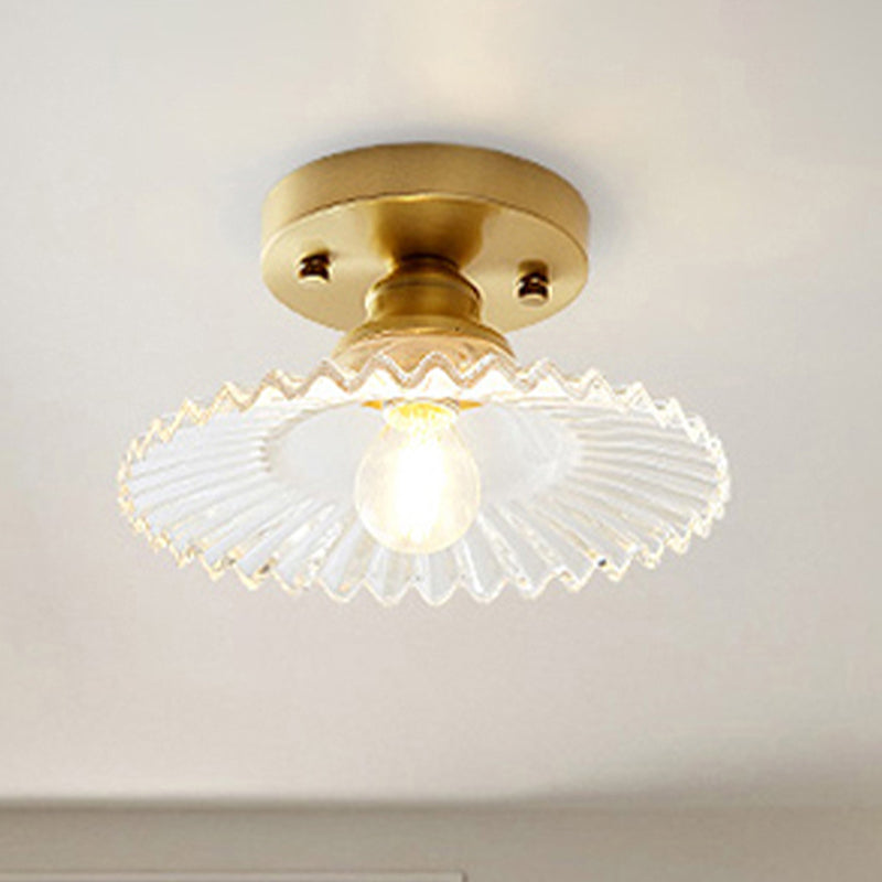 VERDÉLO – Plafondlamp van geribbeld glas