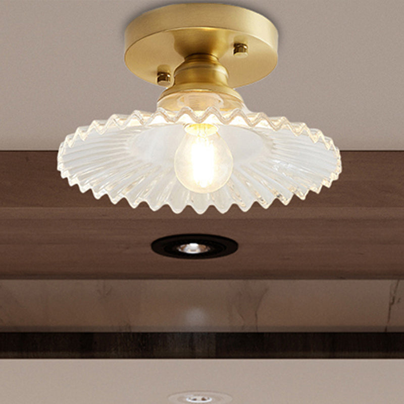 VERDÉLO – Plafondlamp van geribbeld glas