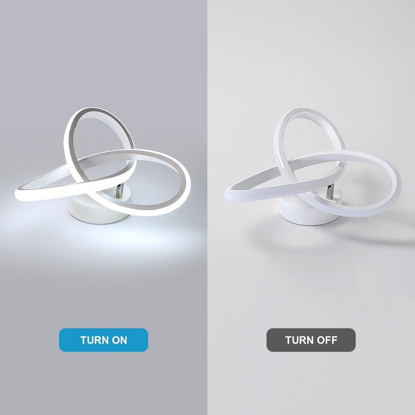 Luminairea | Moderne witte metalen LED-plafondlamp